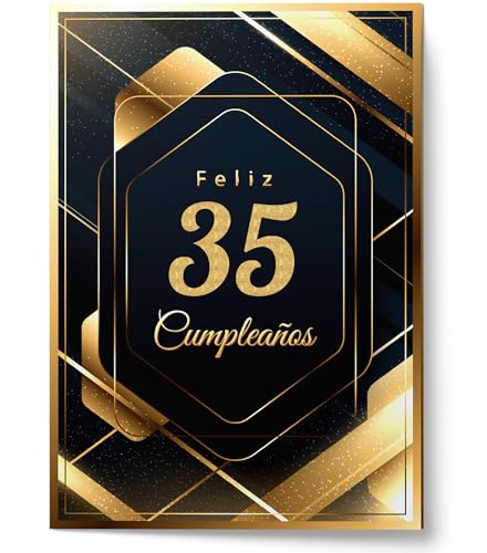Cheerset Postal de Feliz Cumpleaños para Hombre o Mujer - Grande A4 21x30 cm con Mucho Espacio para...