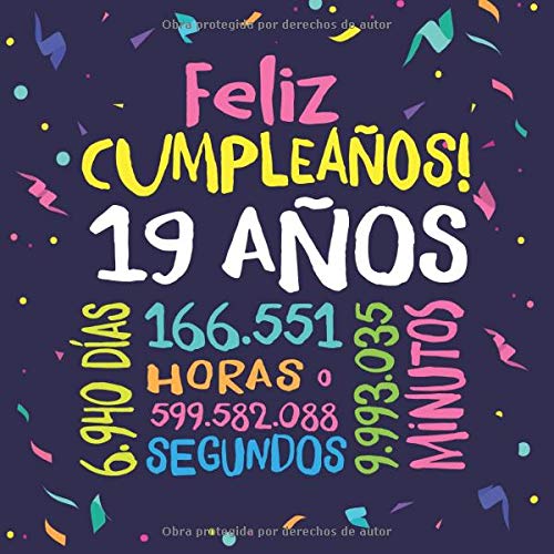Feliz Cumpleaños - 19 Años: Un libro de visitas para fiesta de 19 cumpleaños – Decoración y...