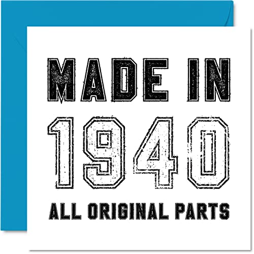 Tarjeta de cumpleaños número 85 para hombres y mujeres, hecha en 1940, todas las piezas...