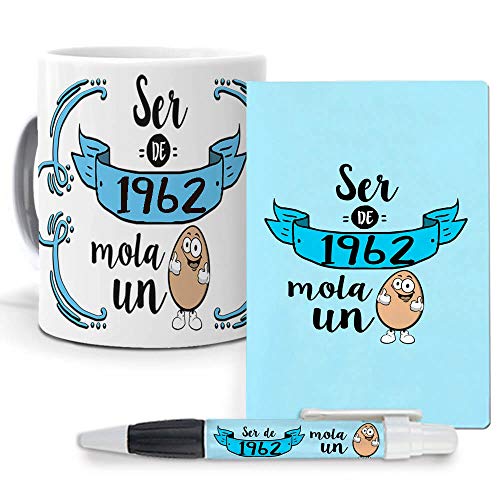 mundohuevo Pack Original y Personalizado para Regalo, Ideal para cumpleaños, con año de...