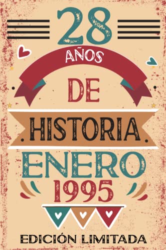 28 Años De Historia Enero 1995: Libro de visitas, cuaderno, 110 páginas de felicitaciones, idea de...
