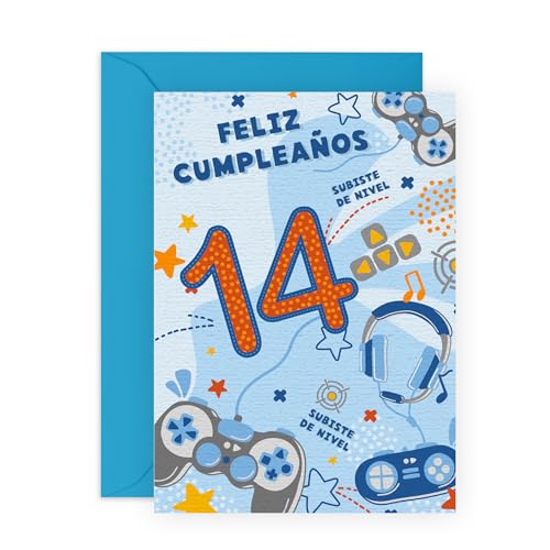 Central 23 de cumpleaños infantil – 14 años – Gamer – Feliz 14.º cumpleaños –...