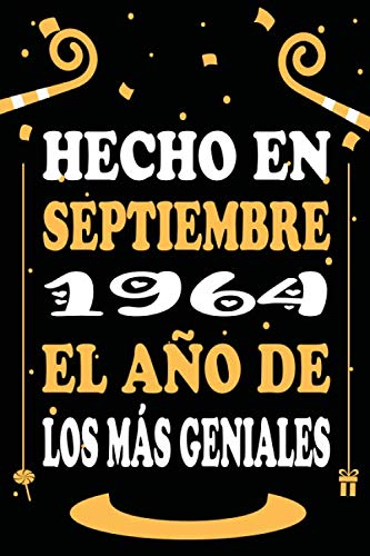 Hecho En Septiembre 1964 El Año De Los Más Geniales: Libro de visitas, cuaderno 110 páginas de...
