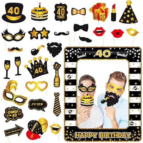 Rebajas Photocall Fiesta Cumpleaños número 4️⃣0️⃣】🎉🧁 Artículos para  regalo para l@s que cumplen 40 años y tienen año de nacimiento en en 1984