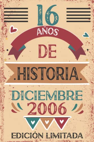 16 Años De Historia Diciembre 2006: Libro de visitas, cuaderno, 110 páginas de felicitaciones,...