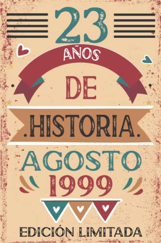 23 Años De Historia Agosto 1999: 23 años. Libro de visitas, cuaderno, 110 páginas de...