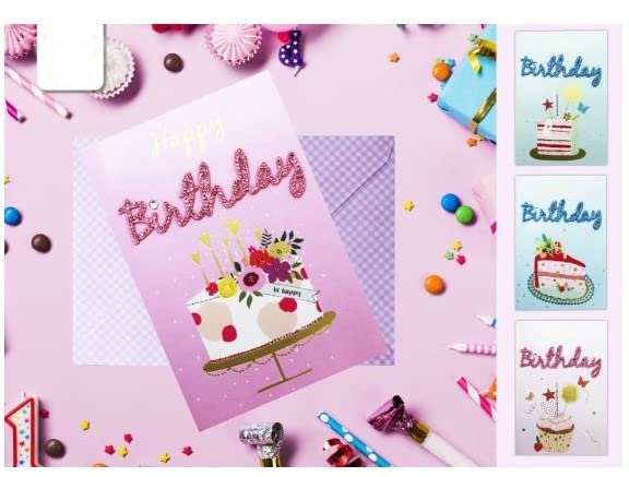 Selección de papelería Varzi desde 1956 Tarjeta de felicitación de feliz cumpleaños colores...