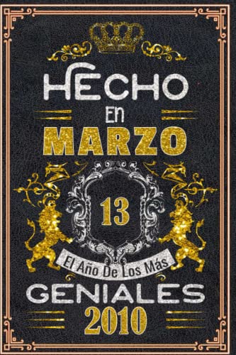 Hecho en Marzo el año 2010 de los mas Geniales: 13 Aniversario Cuaderno personalizado 13 años...