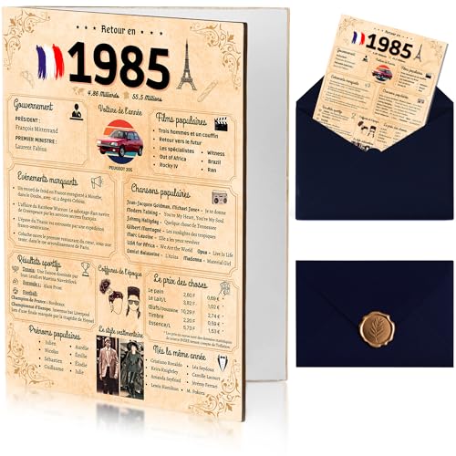 NALKEEZ® Tarjeta de cumpleaños de 40 años, idea de regalo para hombre, mujer, pareja, original....