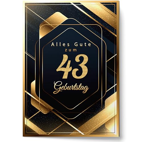 Cheerset Postal de Feliz Cumpleaños para Hombre o Mujer en Aleman - Grande A4 21x30 cm con Mucho...