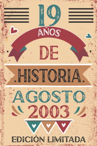 19 Años De Historia Agosto 2003: 19 años. Libro de visitas, cuaderno, 110 páginas de...