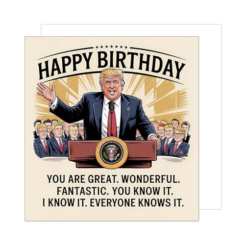 Edition Seidel Tarjeta de cumpleaños cuadrada premium con sobre, tarjeta de felicitación de feliz...