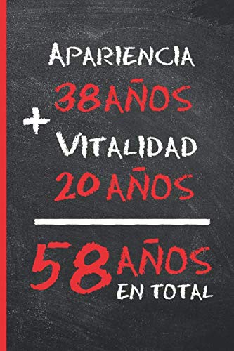 58 AÑOS EN TOTAL: REGALO DE CUMPLEAÑOS ORIGINAL Y DIVERTIDO PARA HOMBRE Y MUJER | Ideas...