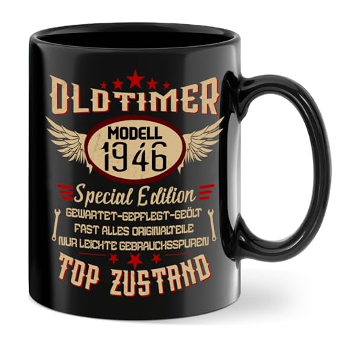 Taza de 80 cumpleaños regalos, edición especial 1946, taza de café como regalo de cumpleaños, 80...