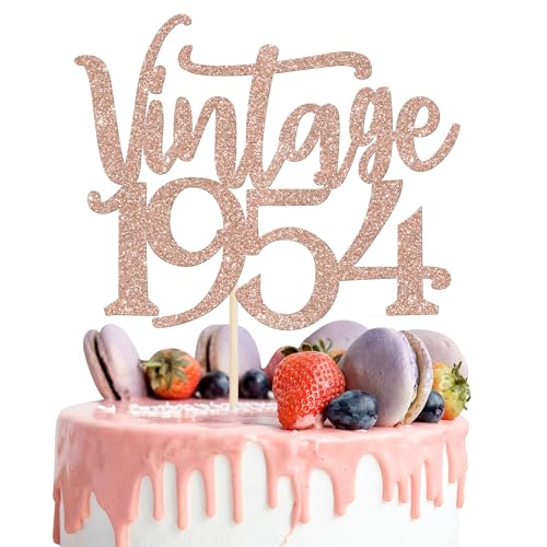 1 pieza vintage 1954 decoración para tartas setenta impresionante Since 1954 decoración para...