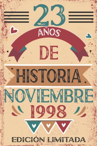 23 Años De Historia Noviembre 1998: 23 años. Libro de visitas, cuaderno, 110 páginas de...