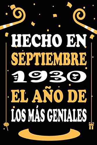 Hecho En Septiembre 1930 El Año De Los Más Geniales: Libro de visitas, cuaderno 110 páginas de...