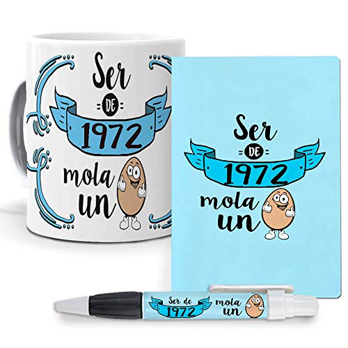 mundohuevo Pack Original y Personalizado para Regalo, Ideal para cumpleaños, con año de...