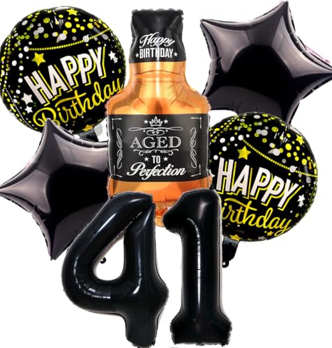 Globos de Cumpleaños 41 años Hombre, Decoracion Cumpleaños 41 años Mujer, Globos 41 Cumpleaños...