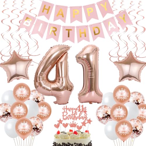 decoración 41 años cumpleaños mujer tarta decoración 41 años cumpleaños mujer, regalo 41 años...