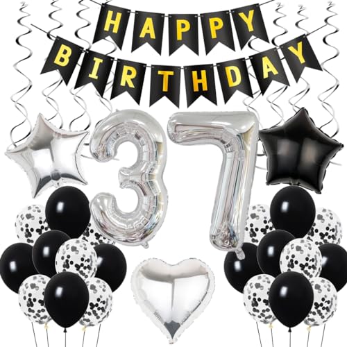 Set, decoraciones de 50 cumpleaños para hombres, mujeres, decoración de  fiesta de 50 cumpleaños, decoraciones de cumpleaños de 50 años, globos  sobre l
