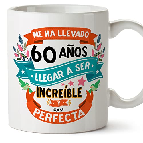 MUGFFINS Tazas 60 Cumpleaños - En Español - Me ha llevado 60 años llegar a ser increíble - 11 oz...