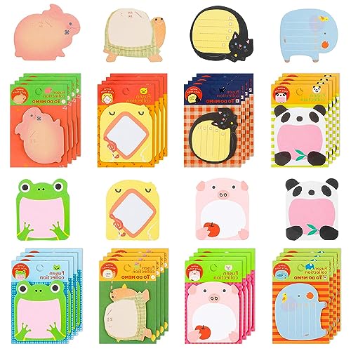 8 Tipos Notas Adhesivas Lindos Animales,Mini Notas Adhesivas,Portátil Mini Cuadernos de...