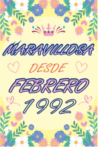 CUADERNO, MARAVILLOSA DESDE FEBRERO 1992: Regalo de 31 cumpleaños para mujeres y hombres, ideas de...