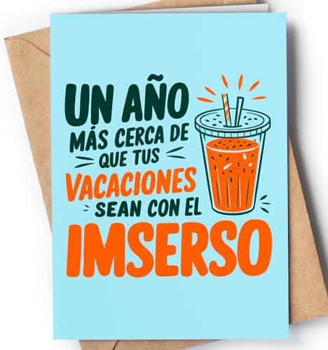 Tarjeta Felicitación de Cumpleaños para familiar o amigo - Tarjeta Feliz Cumple Original - Tarjeta...