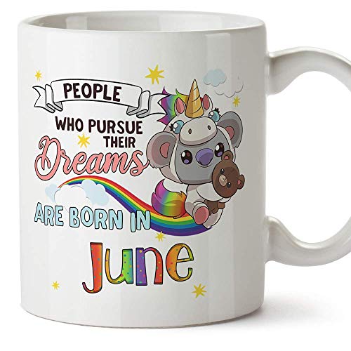 MUGFFINS Taza - Cumpleaños Koala Junio (en inglés)