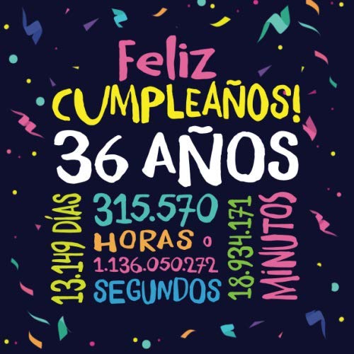 Feliz Cumpleaños - 36 Años: Un libro de visitas para fiesta de 36 cumpleaños – Decoración y...