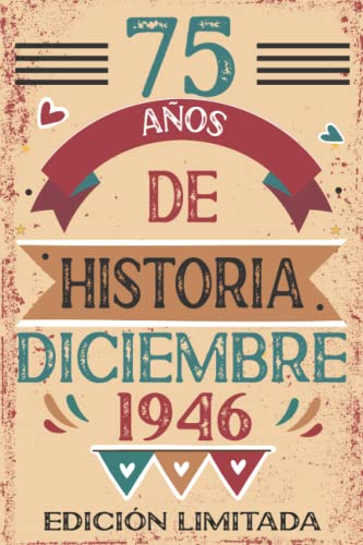 75 Años De Historia Diciembre 1946: 75 años. Libro de visitas, cuaderno, 110 páginas de...