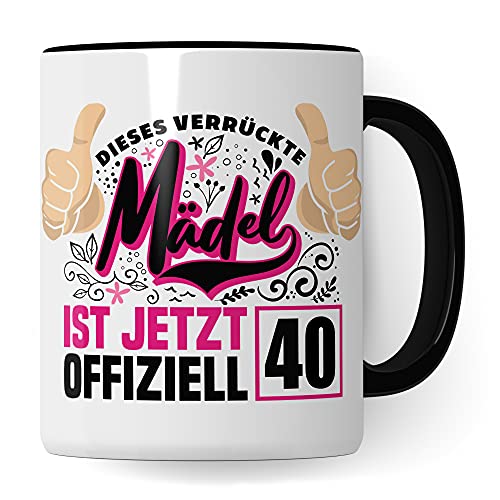 Taza de 40 cumpleaños para mujer | Taza de café para 40 cumpleaños mujer | Año 1981 taza de...