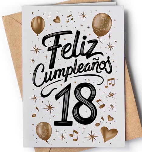 Tarjeta de 18 Cumpleaños - Tarjeta de Felicitación Graciosa para alguien que cumple 18 años -...
