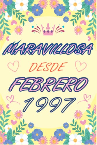 CUADERNO, MARAVILLOSA DESDE FEBRERO 1997: Regalo de 26 cumpleaños para mujeres y hombres, ideas de...