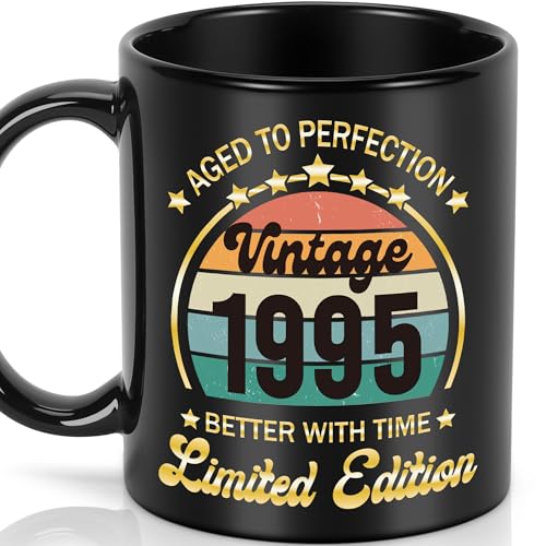 LEJIAJINW Regalos de 30 cumpleaños – Decoraciones vintage e ideas de regalo para hombres, taza de...