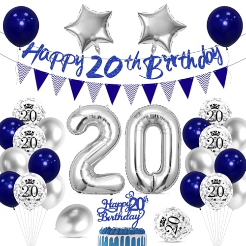 Cadimus Decoración de 20 Cumpleaños,Globos Cumpleaños 20 Años ,Decoración para Fiestas de 20...