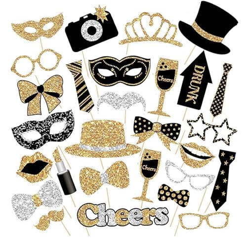 30 piezas de accesorios para fotografía, fiesta de cumpleaños, accesorios de decoración para...