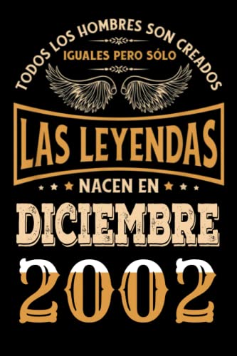 Regalo de 20 Cumpleaños Para Hombre : Las Leyendas Nacen en diciembre 2002: Regalos de Cumpleaños...