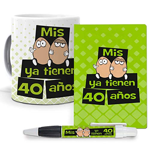 mundohuevo Pack Original y Personalizado para Regalo, Ideal para cumpleaños y Eventos. Mis Huevos...