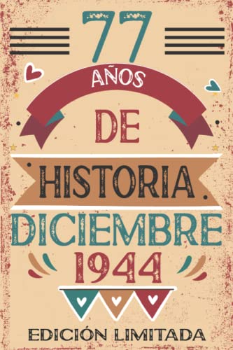 77 Años De Historia Diciembre 1944: 77 años. Libro de visitas, cuaderno, 110 páginas de...