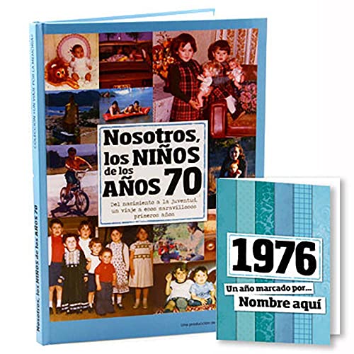 Calledelregalo 1976 Libro 'Nosotros los niños de los años 70' más una tarjeta del 1976...