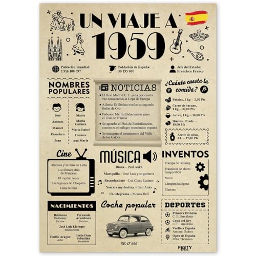 FestySpark Regalo 67 Cumpleaños Mujer - Regalos Originales 67 años Hombre - Tarjeta 67...
