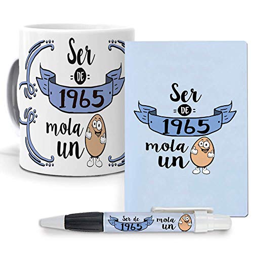 mundohuevo Pack Original y Personalizado para Regalo, Ideal para cumpleaños, con año de...