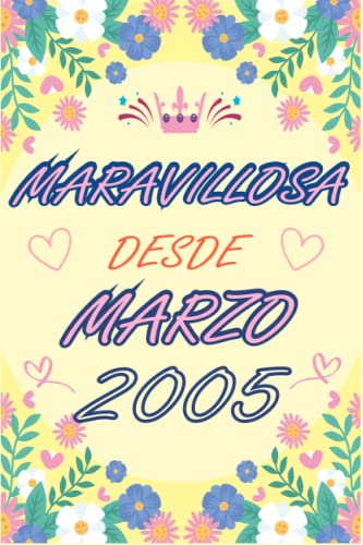 CUADERNO, MARAVILLOSA DESDE MARZO 2005: Regalo de 18 cumpleaños para mujeres y hombres, ideas de 18...