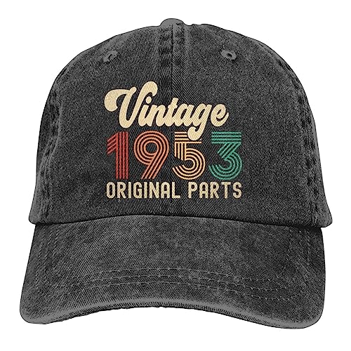 Regalos de 70 cumpleaños para hombres y mujeres, sombrero vintage de 1953, piezas originales...