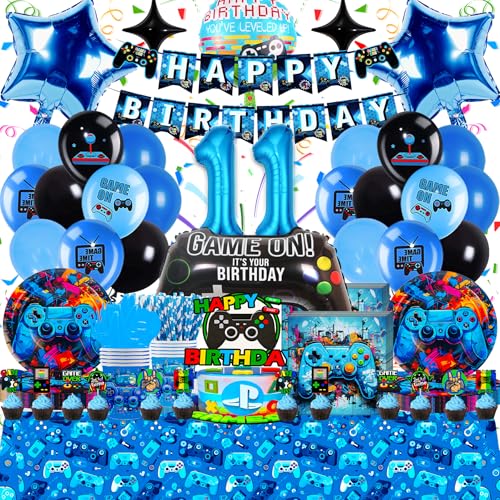 Decoración de Cumpleaños de Videojuego para Niños de 11 Años - Set de Globos de Fiesta de...