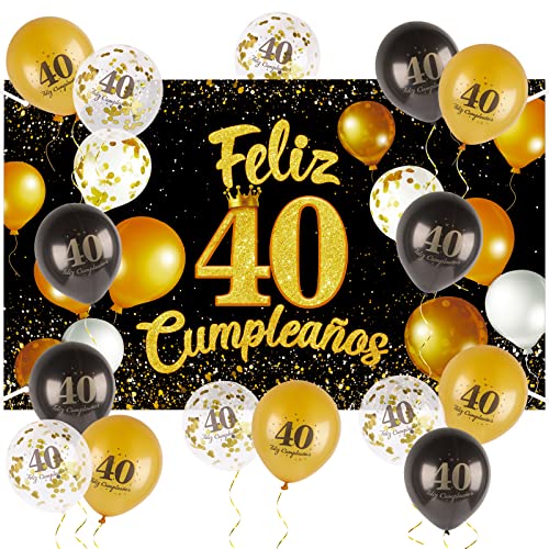 Oedim Feliz 40 Cumpleaños 80 X 80 Cm, Eventos O Celebraciones