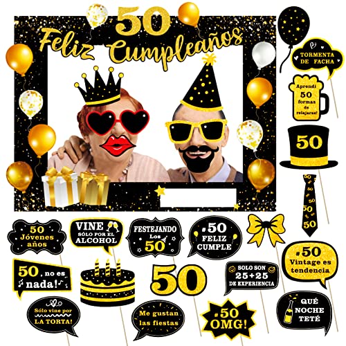 Decoraciones de fiesta de cumpleaños 60 para hombres, azul marino, dorado,  pancarta de feliz cumpleaños 60 con 18 globos de 60 años, cubierta de telón