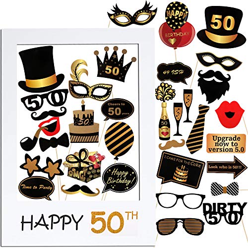 TOP Photocall Fiesta Cumpleaños 5️⃣0️⃣】🙌🎉 Productos y Artículos para  regalo para l@s que cumplen 50 años y nacidos en 1974